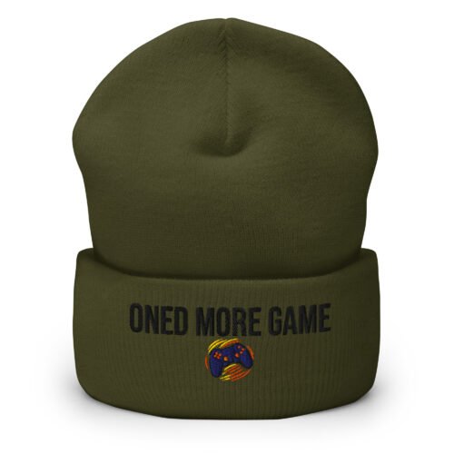 One More Game Gaming Beanie – Cozy Gamer Hat for Esports & Casual Play